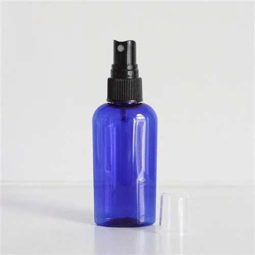 2 oz Blue PET Cosmo Oval with 20-410 Neck