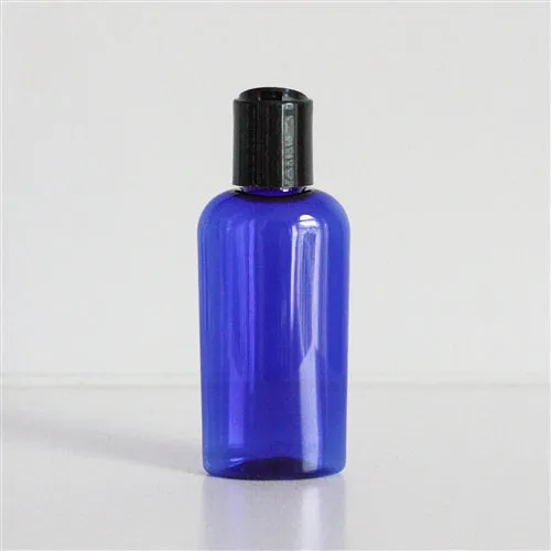 2 oz Blue PET Cosmo Oval with 20-410 Neck