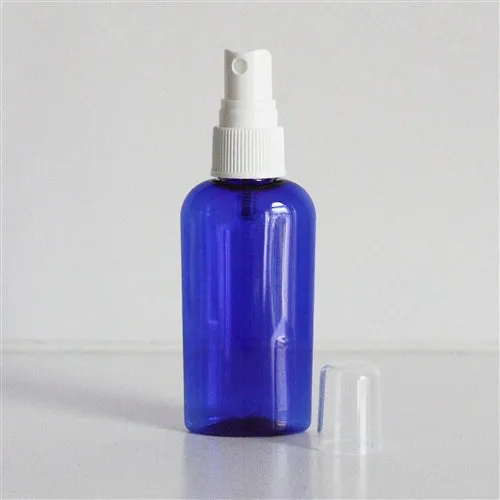 2 oz Blue PET Cosmo Oval with 20-410 Neck