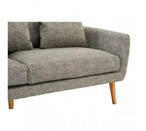 3 Seater Grey Fabric Seater Sofa