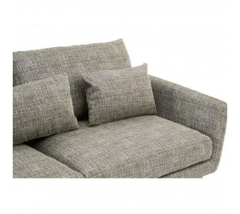 3 Seater Grey Fabric Seater Sofa