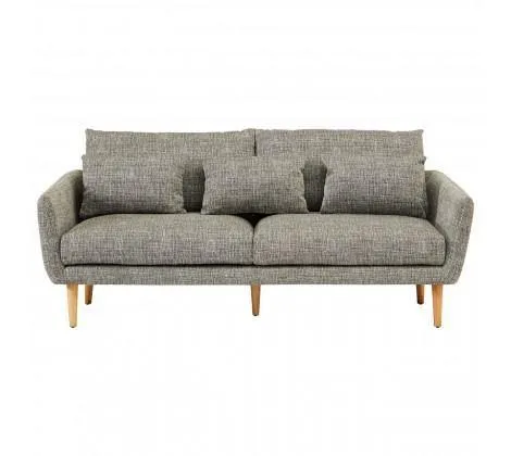 3 Seater Grey Fabric Seater Sofa