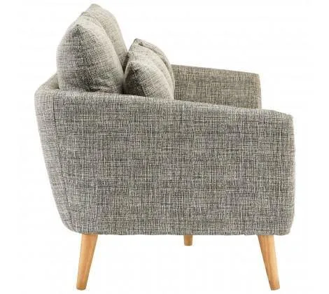 3 Seater Grey Fabric Seater Sofa