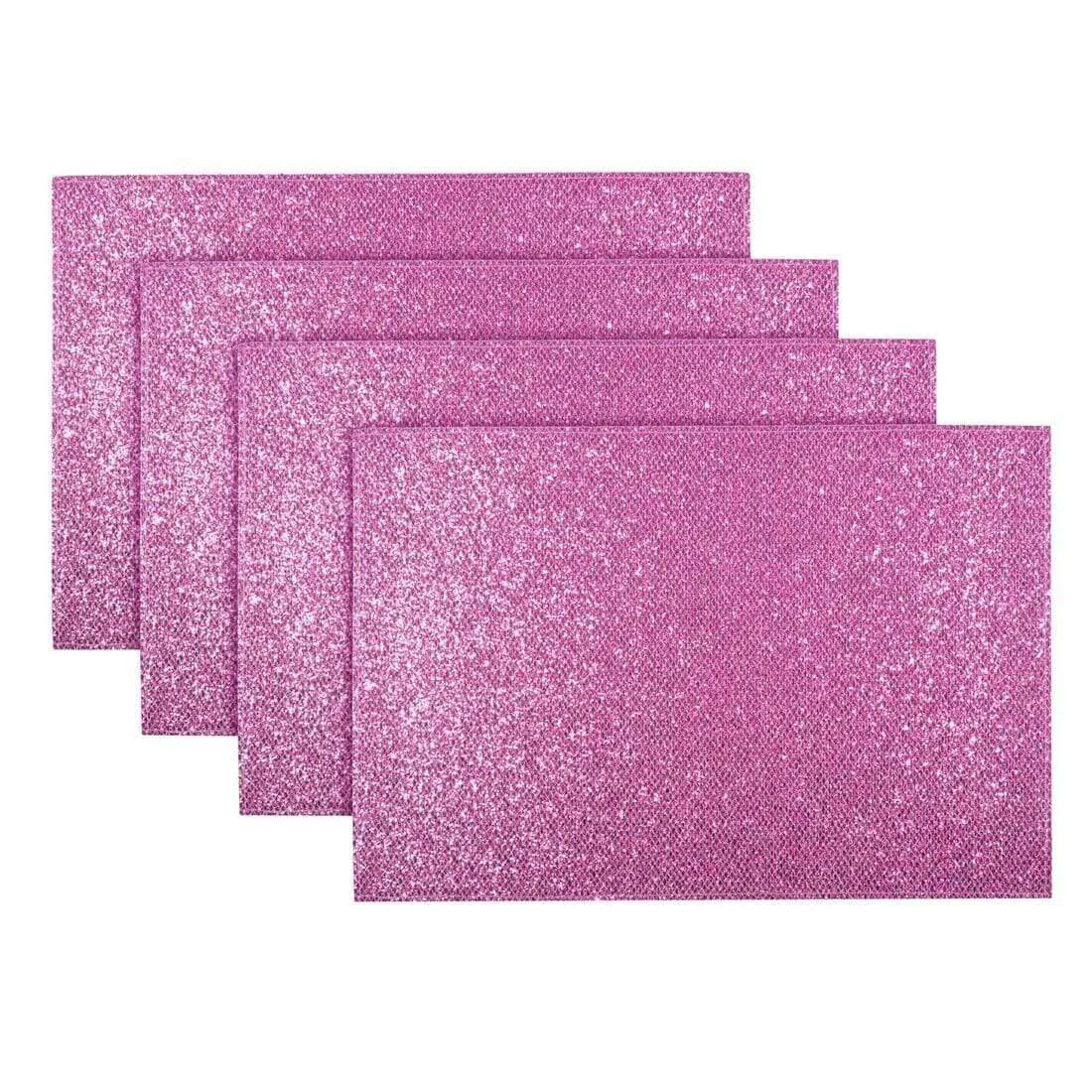 4 Glitter Sparkle Placemats Dining Kitchen Table Mats