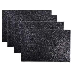 4 Glitter Sparkle Placemats Dining Kitchen Table Mats