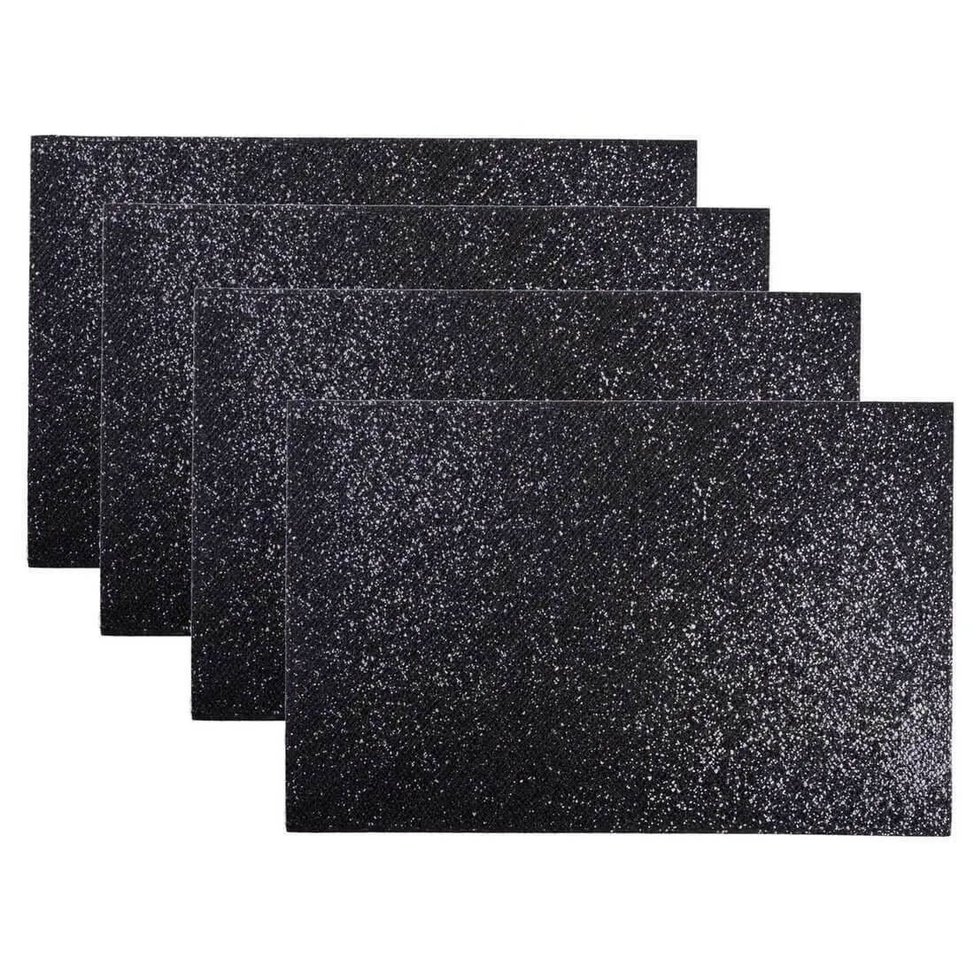 4 Glitter Sparkle Placemats Dining Kitchen Table Mats