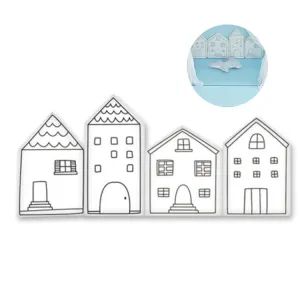 4 House Bumper Cushion | Line