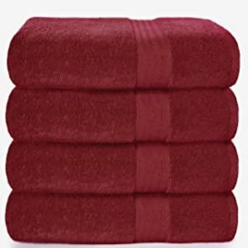 4 Pack Bath Towel Set, 4 Bath Towels, Ideal for Everyday use, Ultra Soft & Highly Absorbent