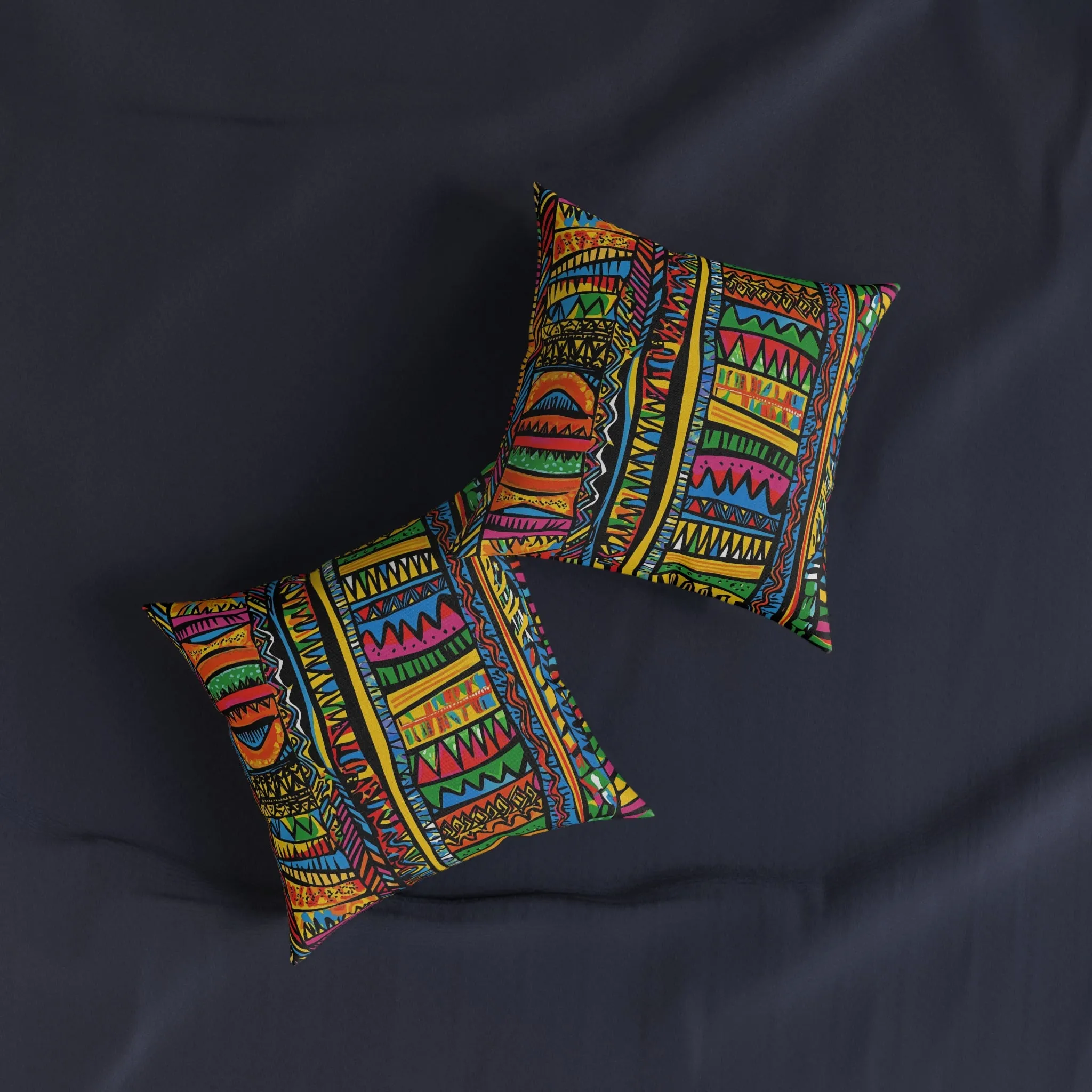 African 4 - Square Pillow - UK