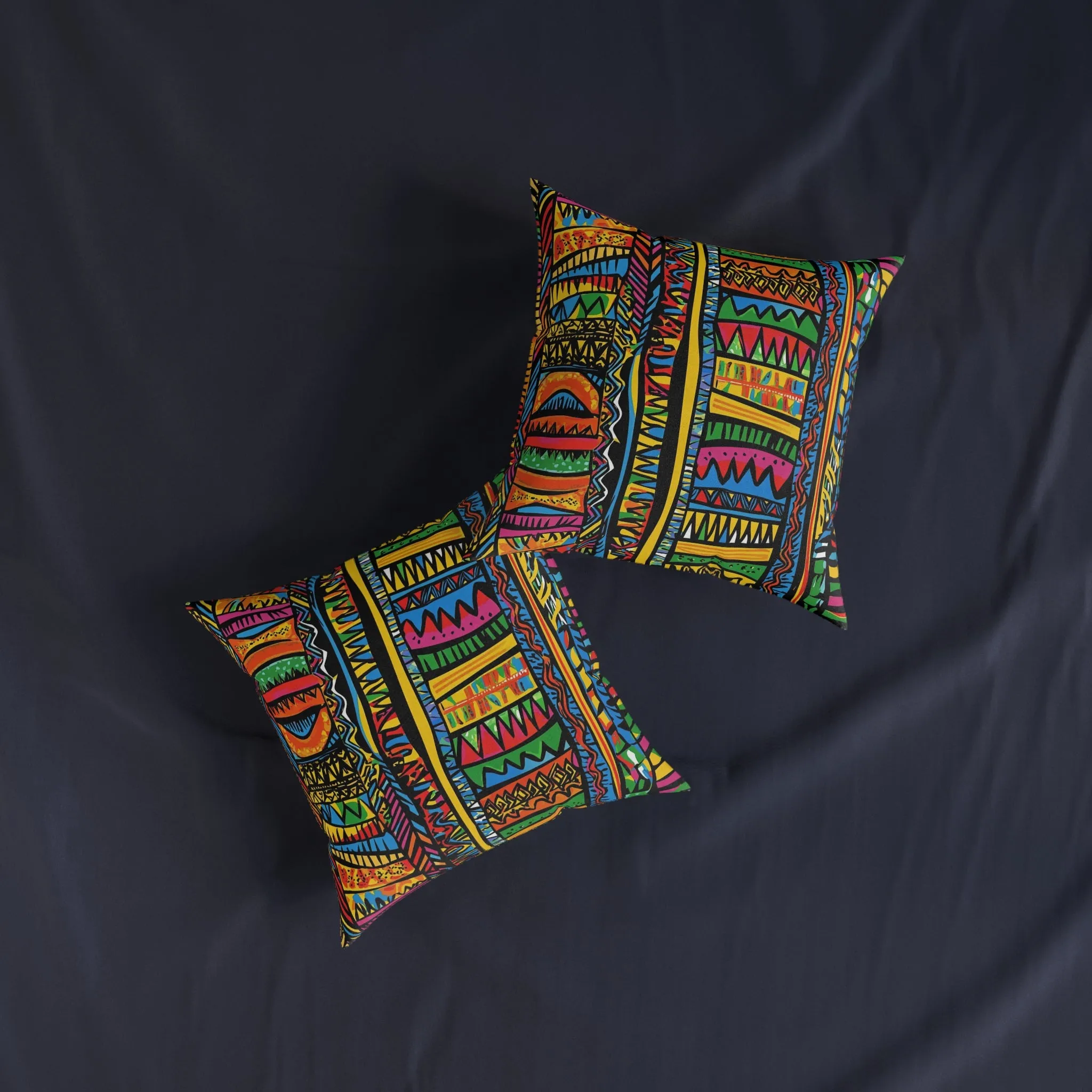 African 4 - Square Pillow - UK