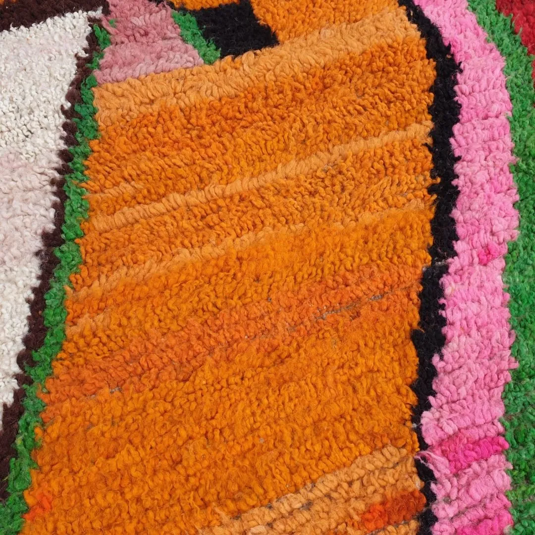 Arama - Red Moroccan Rug Boujad 6x9 | Berber Handmade Authentic Rug | 9'9x6'3 Ft | 303x193 cm