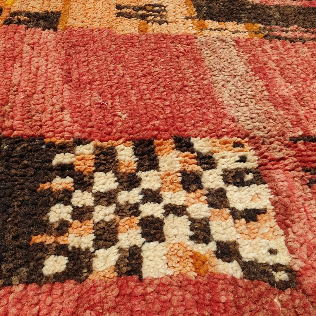 Awifia - Red Moroccan Rug 5x8 Boujad Berber | Authentic Berber Living room & Bedroom Rug | 5'57x8'96 Ft | 170x273 cm
