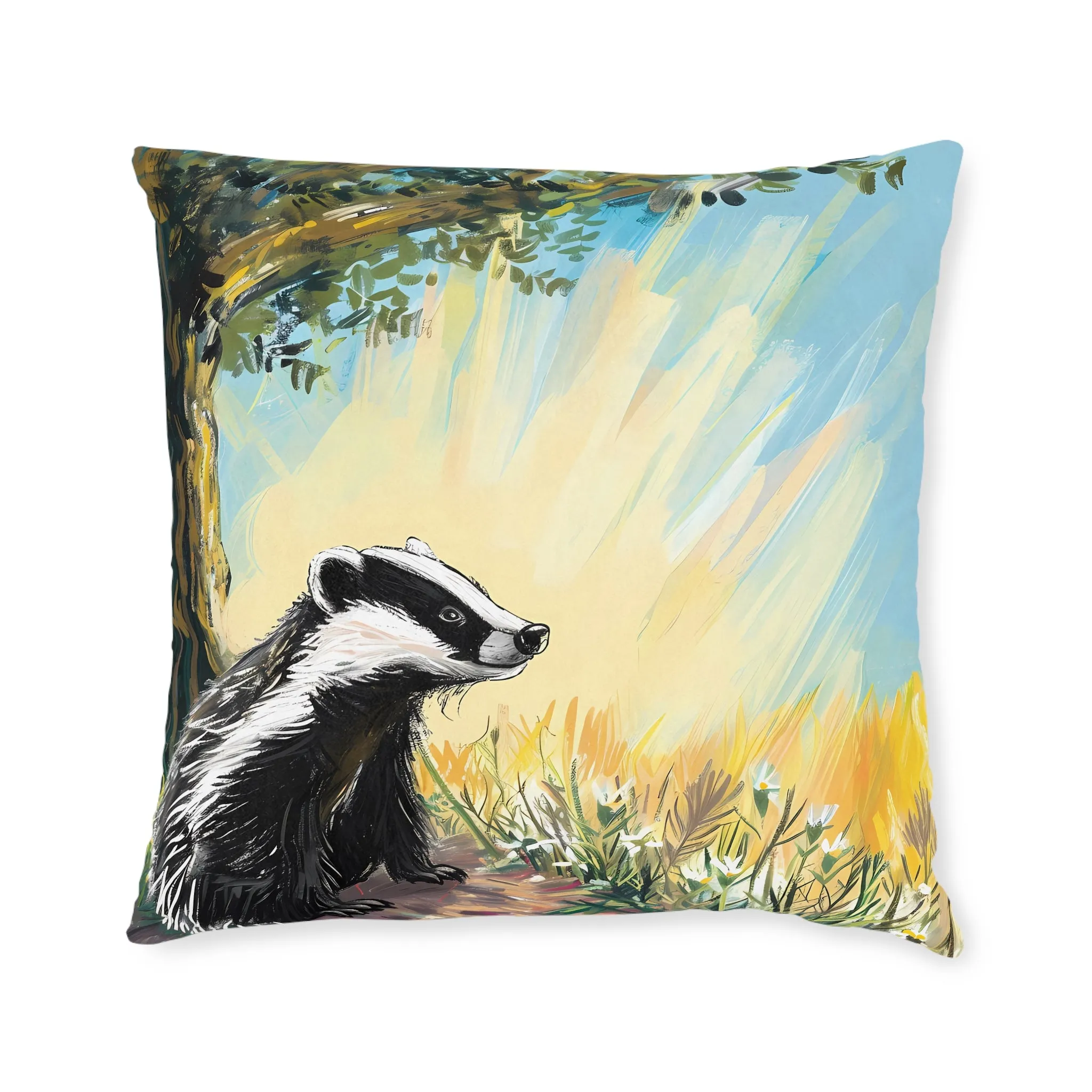 Badger 1 - Square Pillow - UK