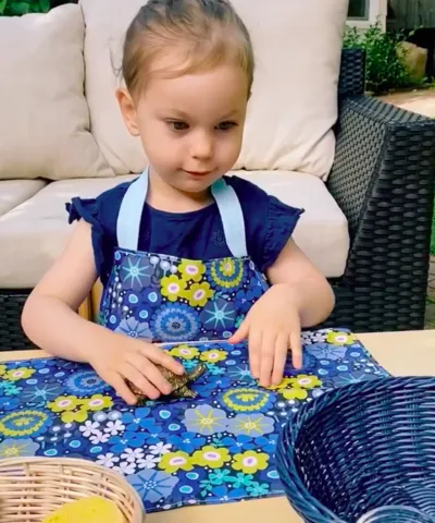 Blue Flower Aprons