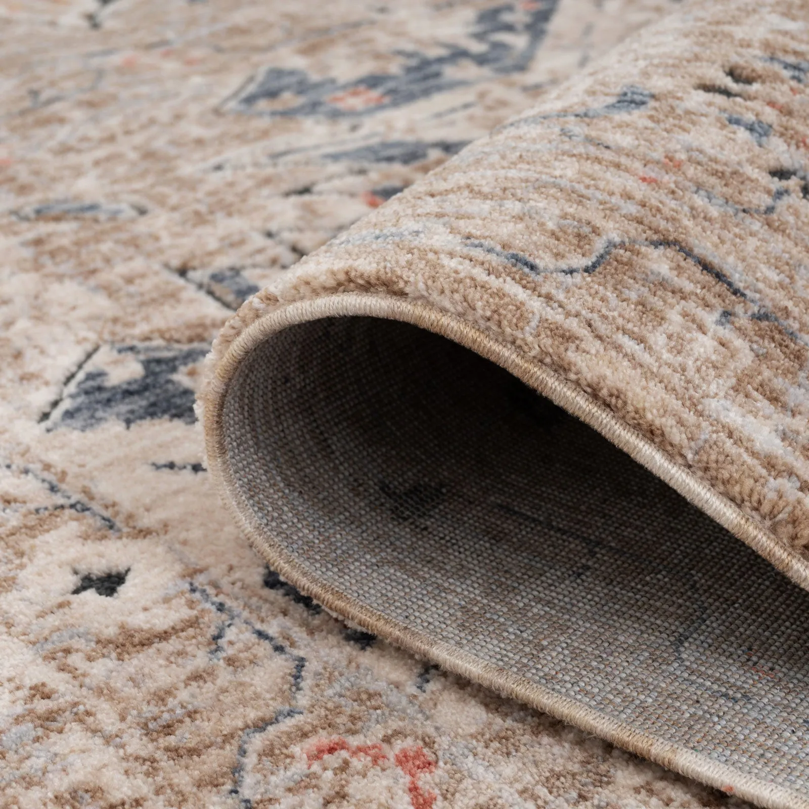 Blue Terra Medallion Runner Rug