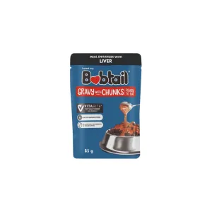 Bobtail Liver in Gravy With Chunks Wet Dog Food 85g