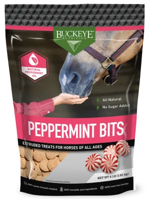 Buckeye No Sugar Added Peppermint Bits Horse Treat 4lb