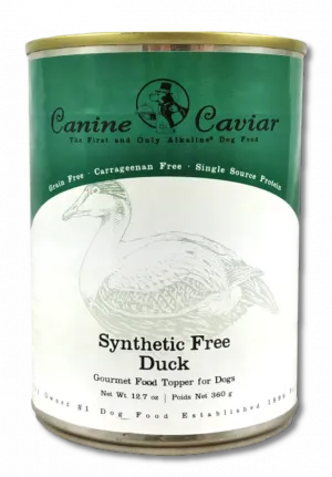 Canine Caviar Grain Free Synthetic Free Duck Recipe Canned Dog Food