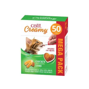 Catit Creamy Lickable Cat Treat - Chicken & Lamb - Mega Pack