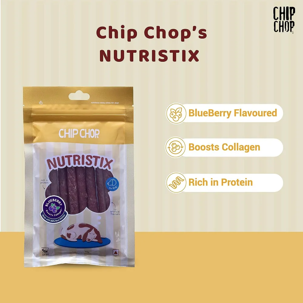 Chip Chops Blueberry Nutristix Dog Treats (Buy 1 Get 1) (Limited Shelf Life)