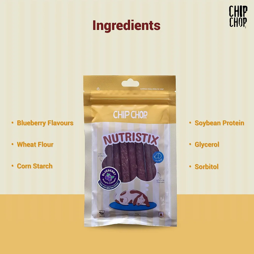 Chip Chops Blueberry Nutristix Dog Treats (Buy 1 Get 1) (Limited Shelf Life)