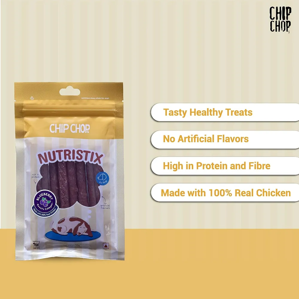 Chip Chops Blueberry Nutristix Dog Treats (Buy 1 Get 1) (Limited Shelf Life)