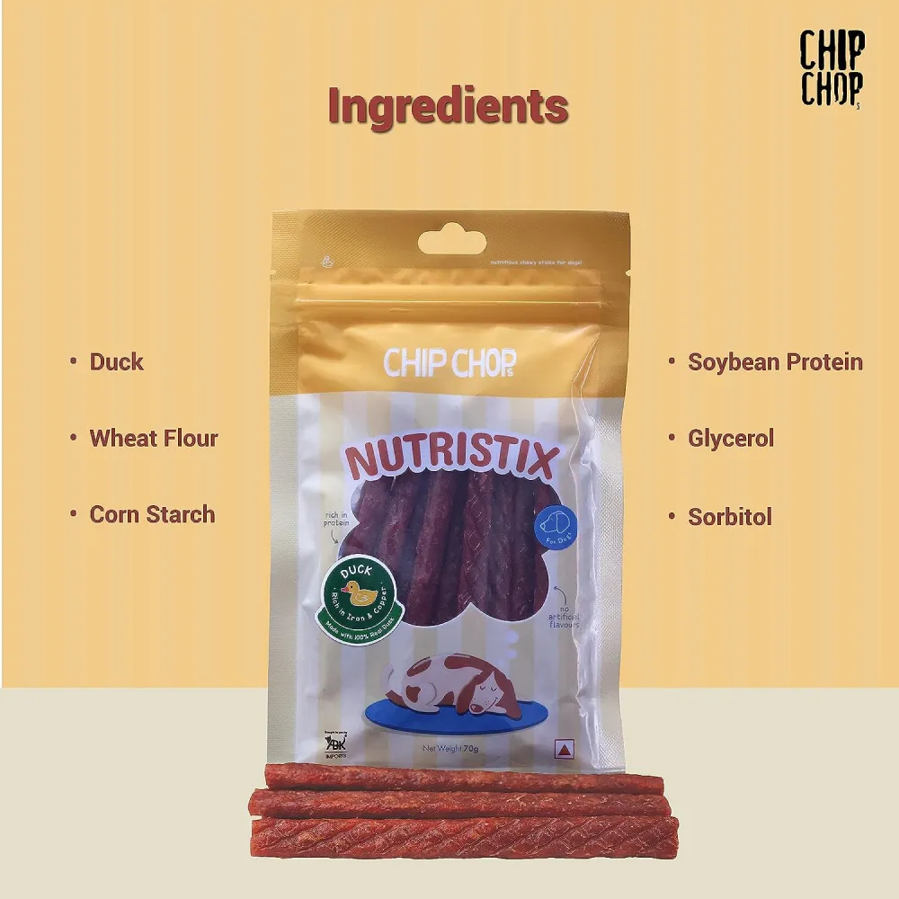 Chip Chops Mango, Bacon and Duck Nutristix Dog Treats Combo (3 x 70g)