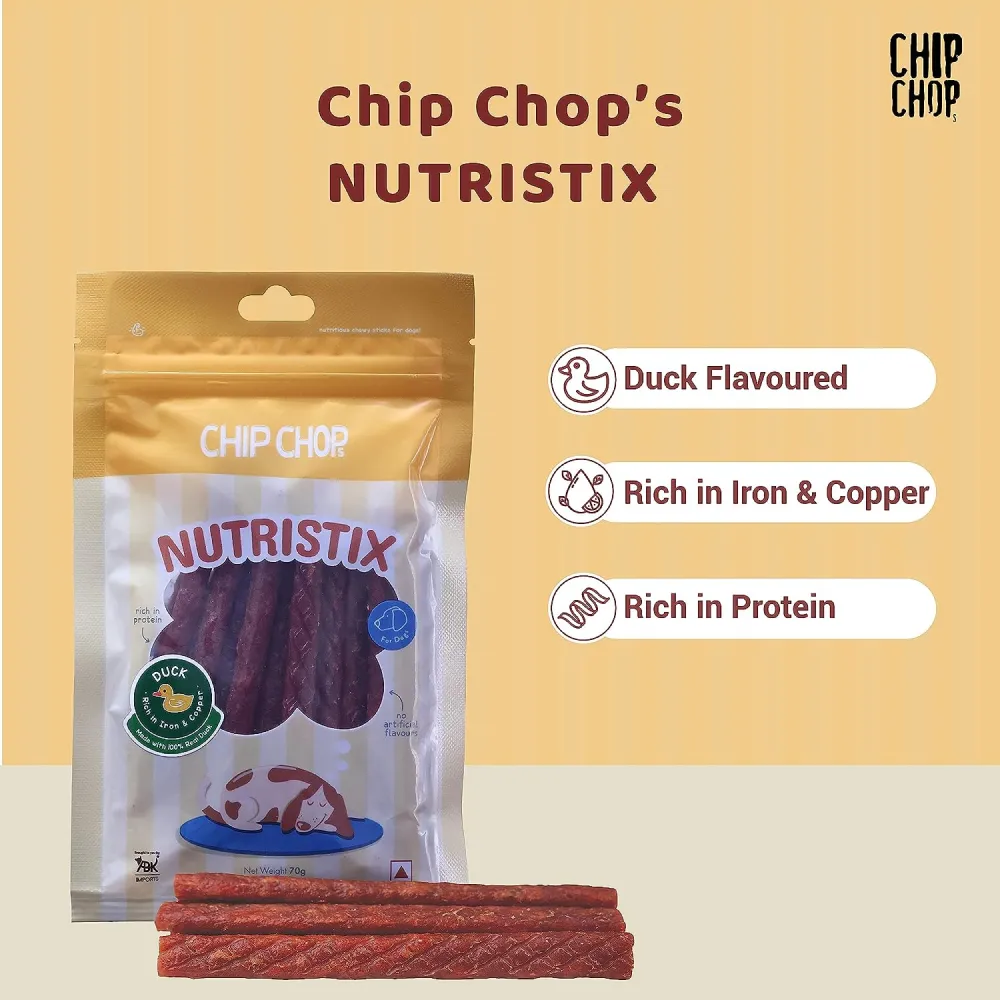 Chip Chops Mango, Bacon and Duck Nutristix Dog Treats Combo (3 x 70g)