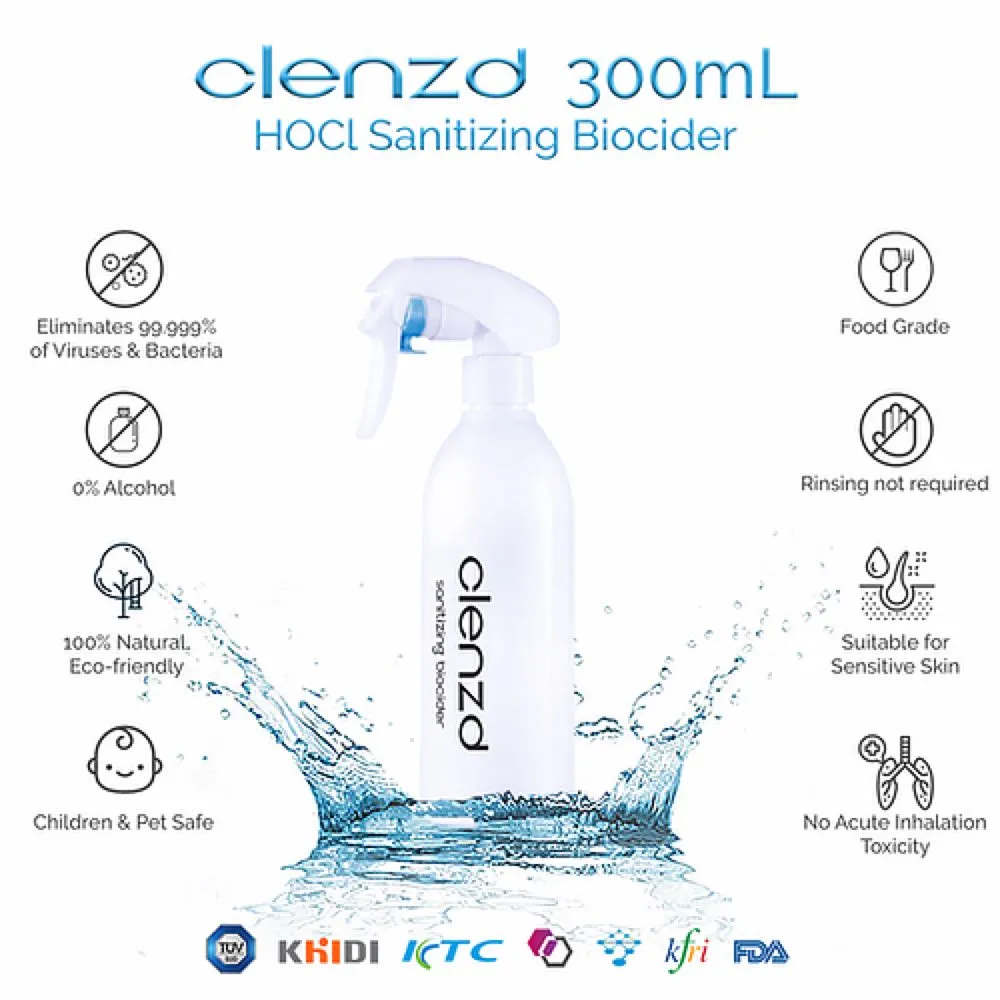 Clenzd HOCL Sanitizing Biocider Spray 300ml