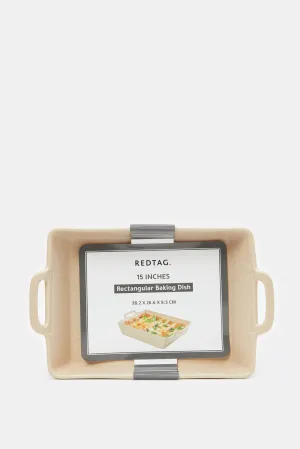 Cream Rectangle Baking Dish (Large)