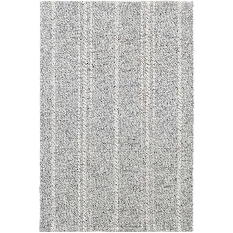 Dash & Albert Melange Stripe Grey/Ivory Indoor/Outdoor Rug