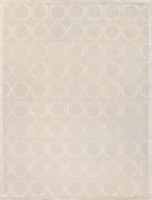 Edgy Collection Hand-Tufted Silk & Wool Area Rug- 4' 0" X 6' 0"