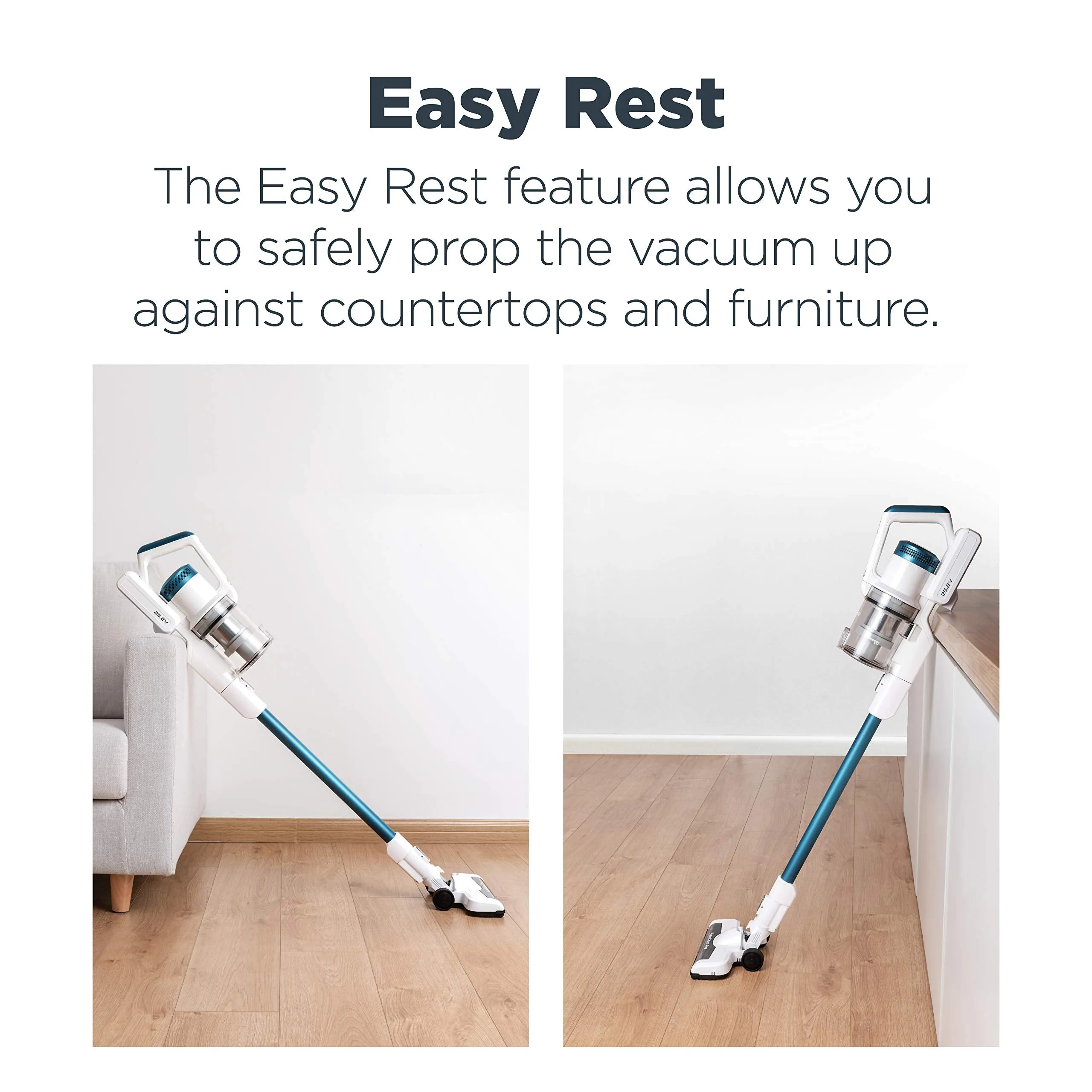 Eureka NEC180 Cordless Vacuum Cleaner with LED Headlights - White
