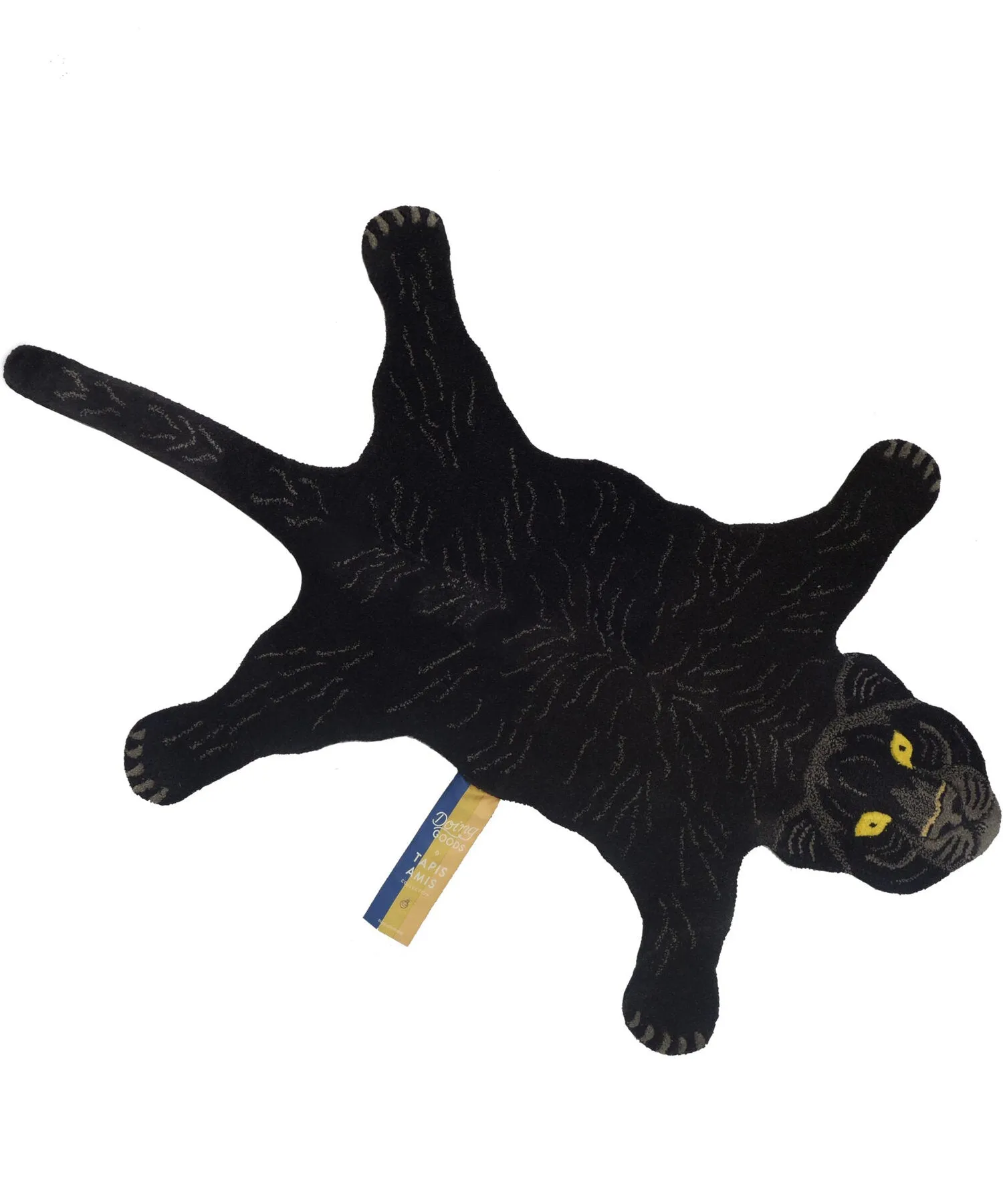 Fiery Black Panther Rug