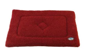 Fleece Cage Cushion Wine