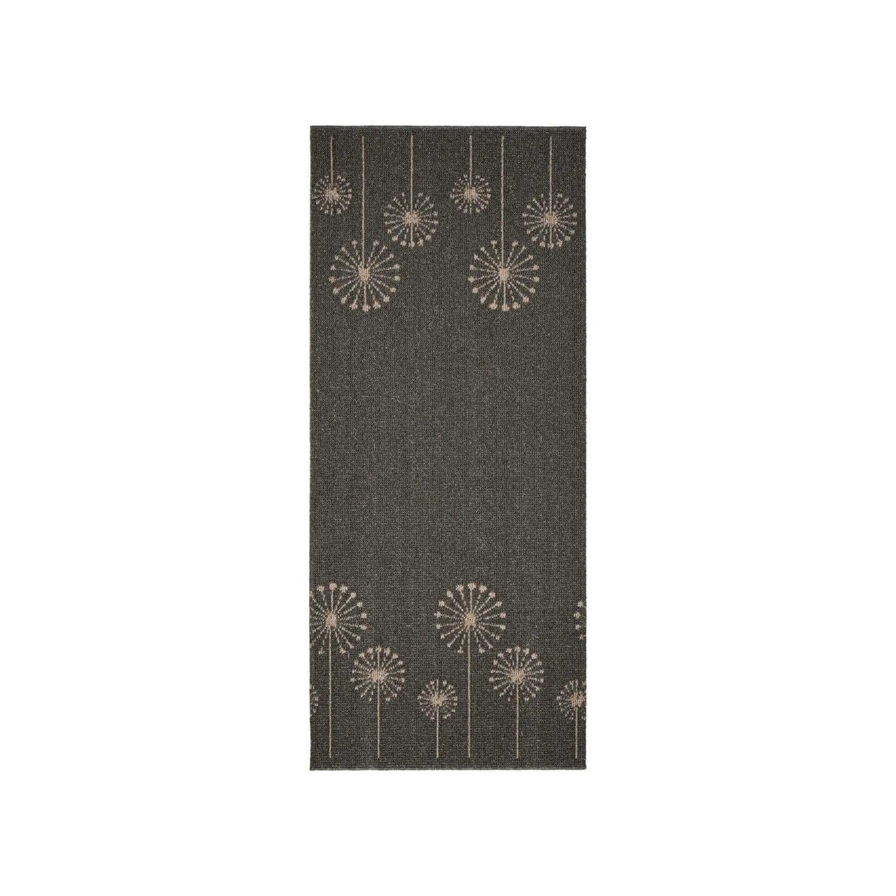 Geneva Lead Sand Flower Washable Rug & Runner
