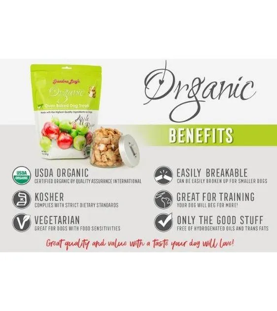 Grandma Lucy’s Organic Oven Baked Apple Dog Treats