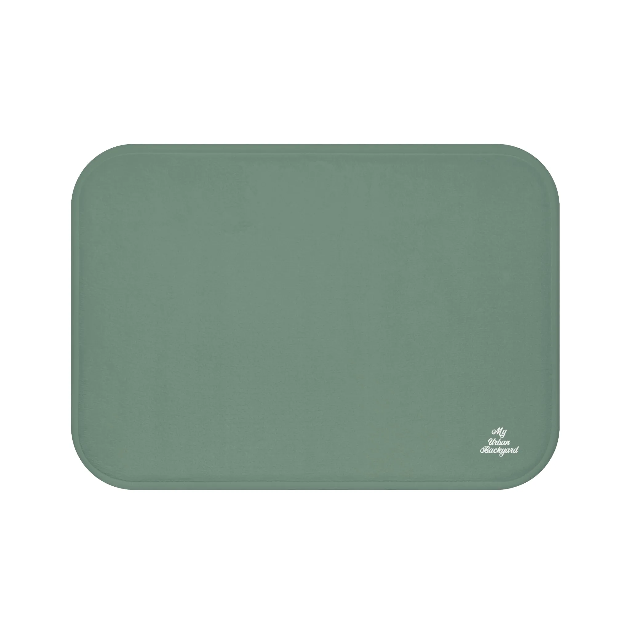 Green Accent Color, Memory Foam Bath Mat - Cozy Bathroom Essential