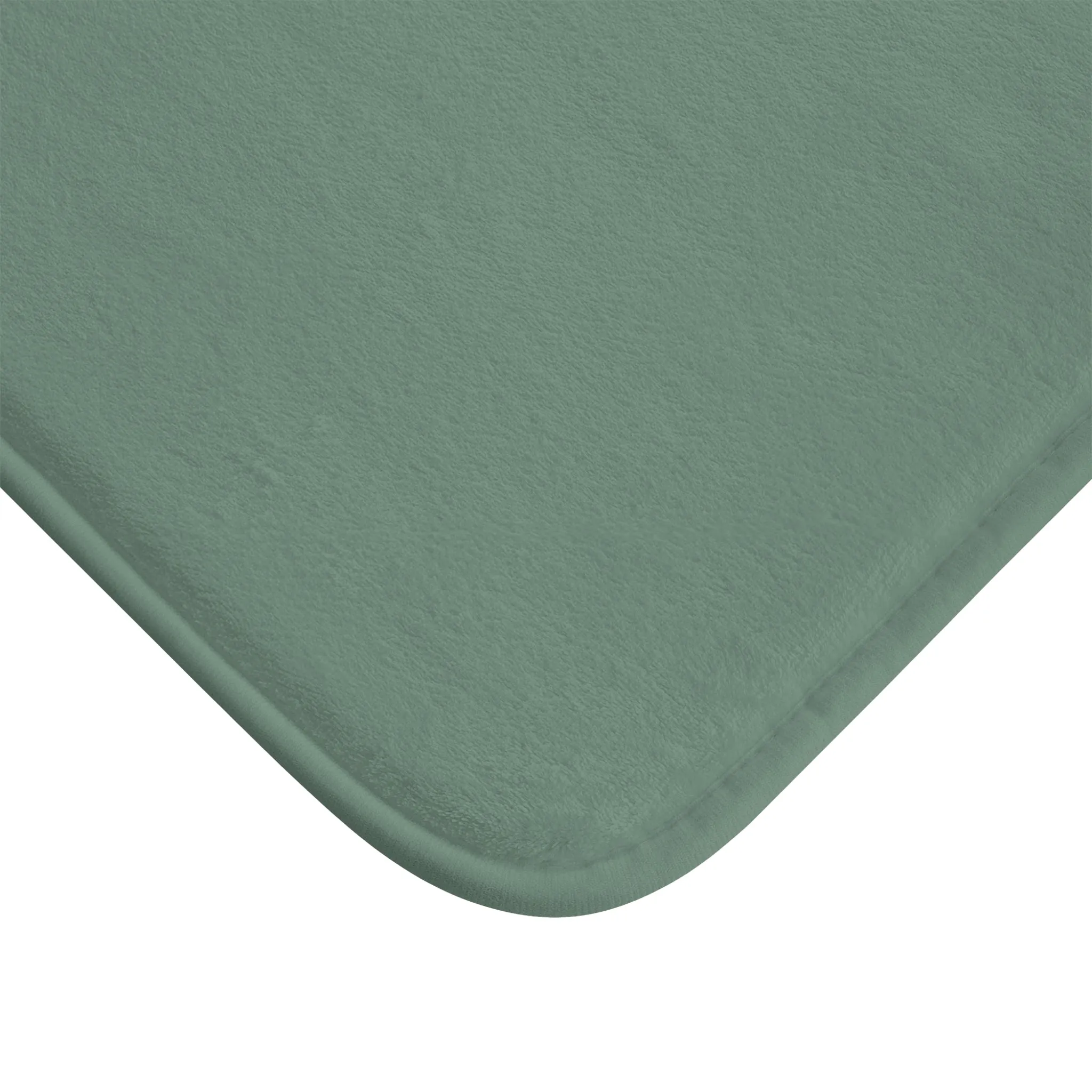 Green Accent Color, Memory Foam Bath Mat - Cozy Bathroom Essential