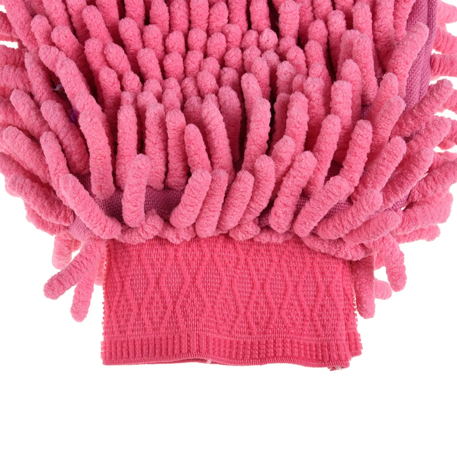 Heart Home Gloves | Microfiber Cleaning Gloves | Chenille Mitts for Kitchen | 50 GSM Hand Duster for Kitchen | Hand Gloves For Car | Duster for Glass | Pack of 4 | Pink