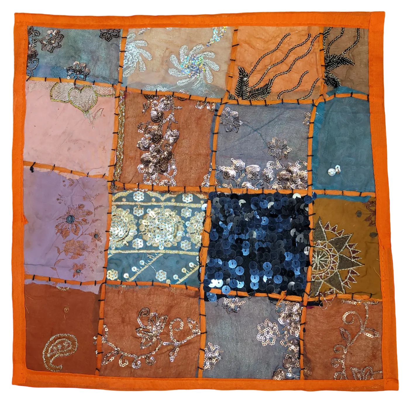Indian Patchwork 'Radishna' Cushion Cover - Assorted Colours