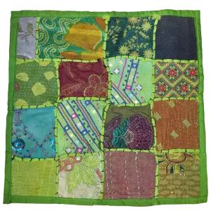 Indian Patchwork 'Radishna' Cushion Cover - Assorted Colours