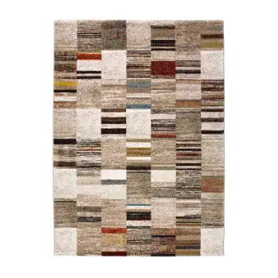 Kalia Rug - 120 x 170cm - Beige & Red