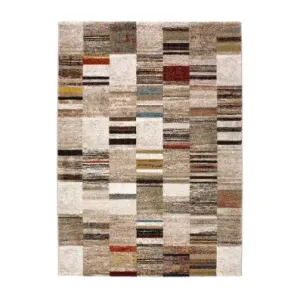 Kalia Rug - 120 x 170cm - Beige & Red