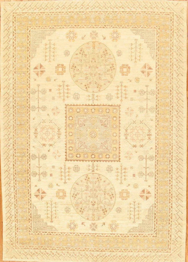 Khotan  Hand-Knotted Lamb's Wool Rug