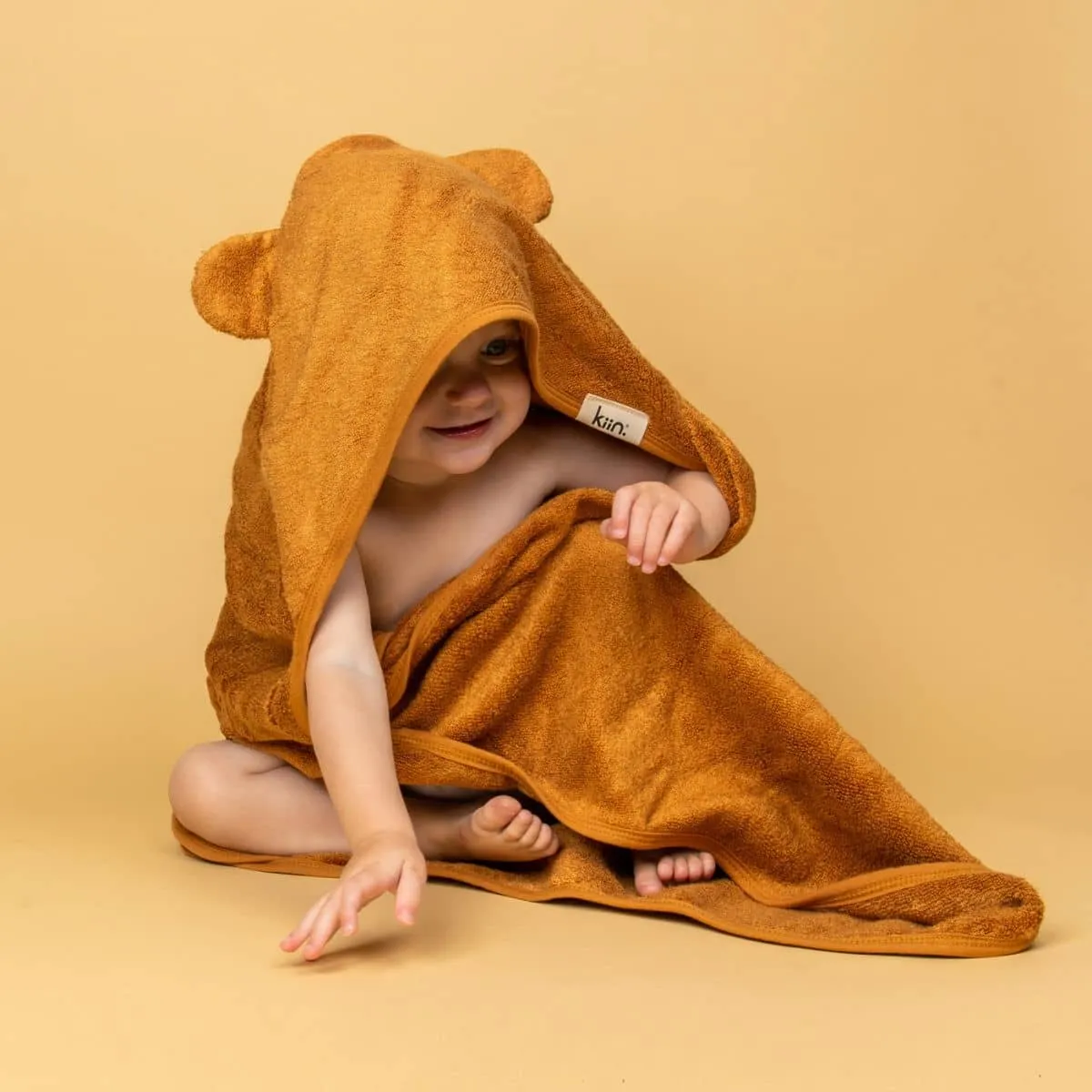 Kiin Baby Hooded Towel - Caramel