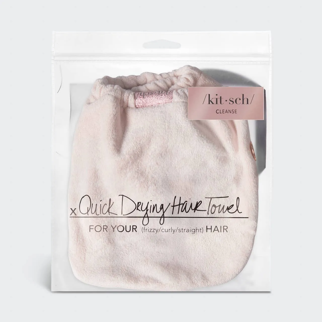 Kitsch Quick Dry Hair Towel - Blush