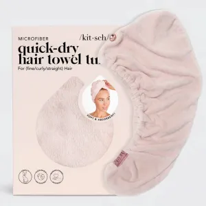 KITSCH Quick Dry Hair Towel - Blush