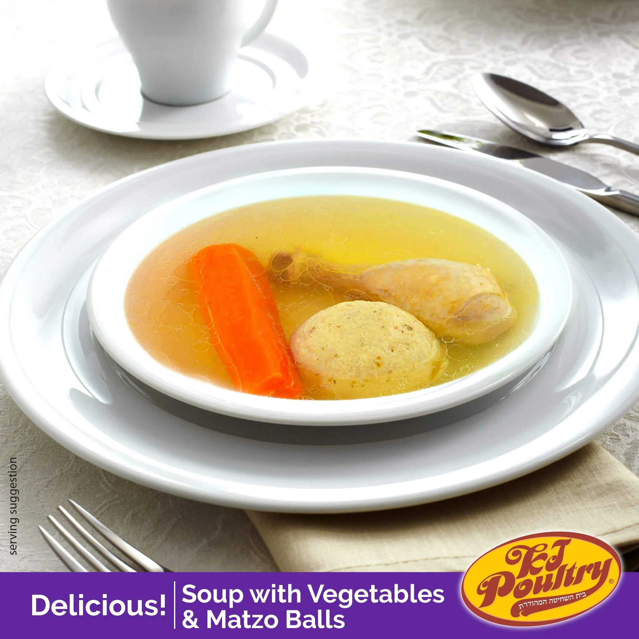 KJ Poultry Kosher Gluten-Free Matzo Ball Chicken Soup - 1 Pack