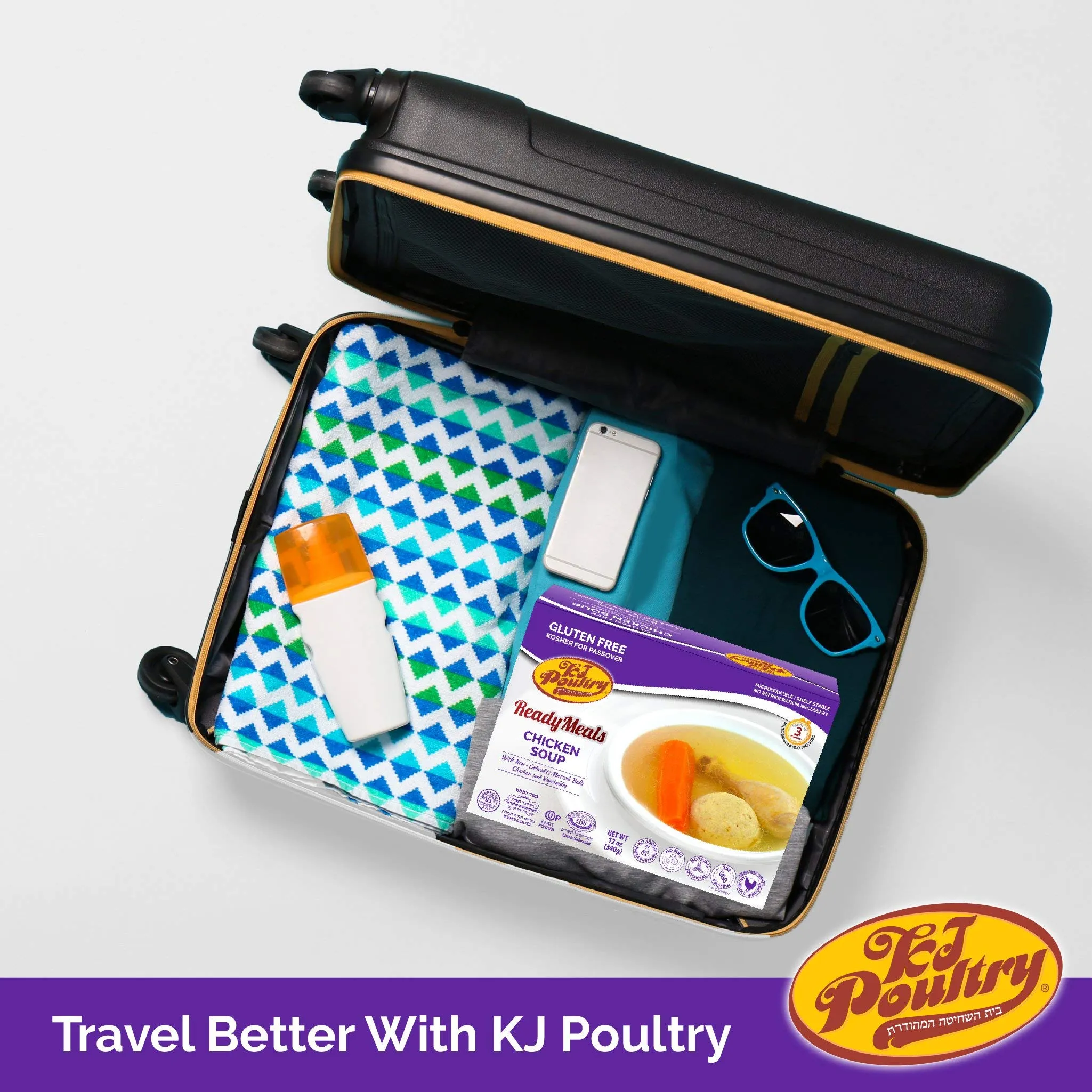 KJ Poultry Kosher Gluten-Free Matzo Ball Chicken Soup - 1 Pack